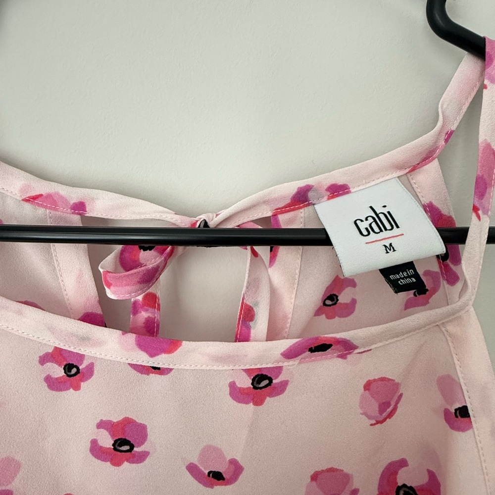 CAbi Floating Poppies Sleeveless Blouse - Picture 4 of 4